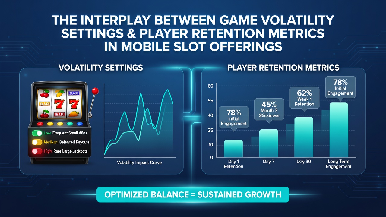 Vergelijking van retentiecijfers bij verschillende volatiliteitsinstellingen in mobiele spellen